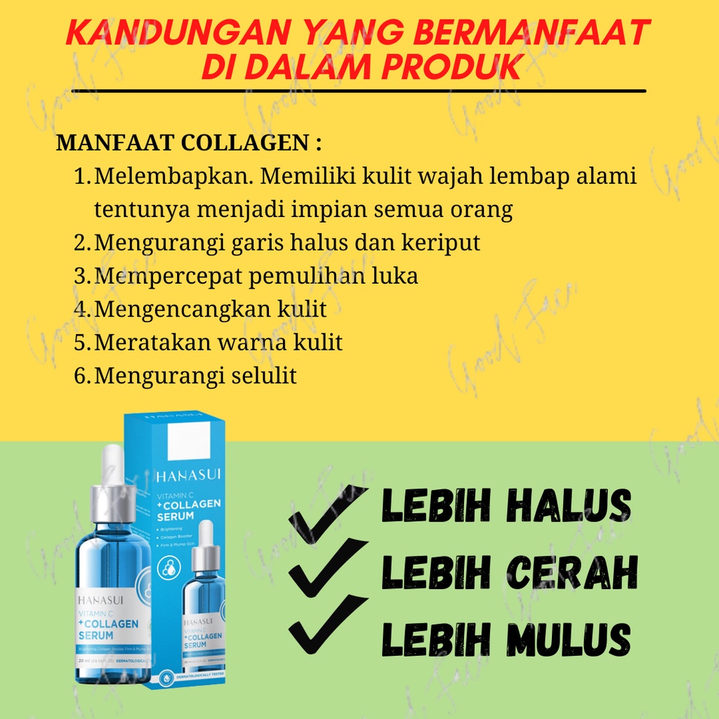 SERUM HANASUI VITAMIN C ORIGINAL SERUM COLLAGEN ANTI PENUAAN DINI AMPUH