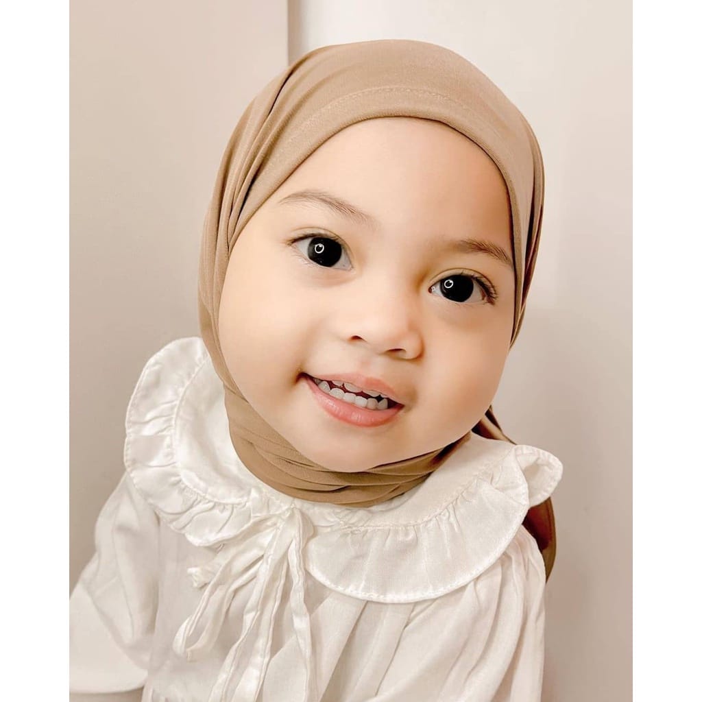 Hijab Segitiga Instan Anak (0-4th) Spandex Jersey Premium I CAMILA I Pashmina Instan Anak