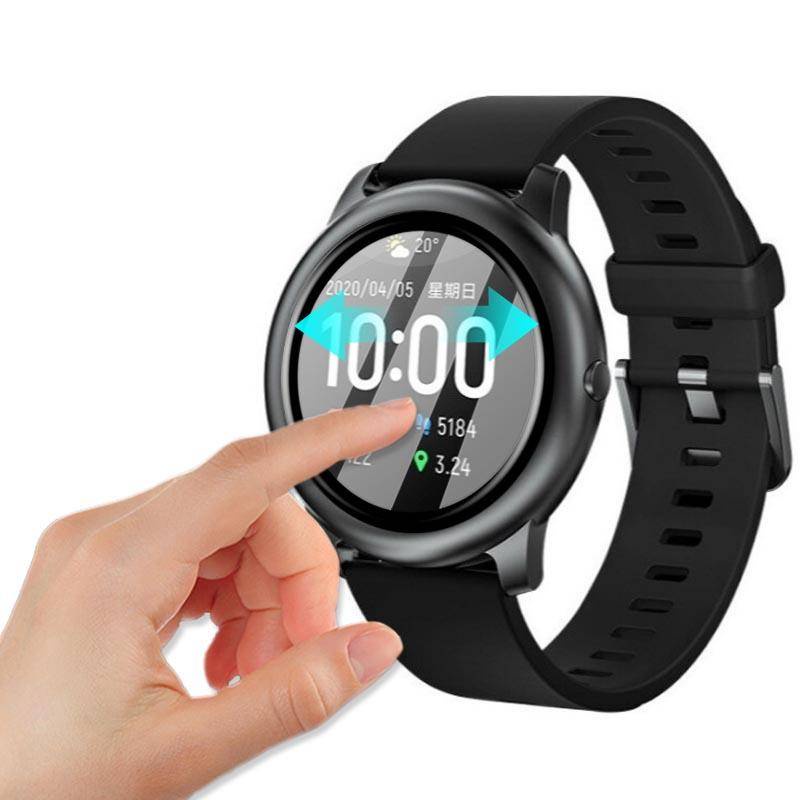 Untuk Haylou Solar LS02 LS05 LS05S LS10 LS11 LS13 Smart Watch Full Cover 3D Curved Plating Lembut PMMA Film Untuk Haylou 09B GST Lite Pelindung Layar -Bukan Kaca