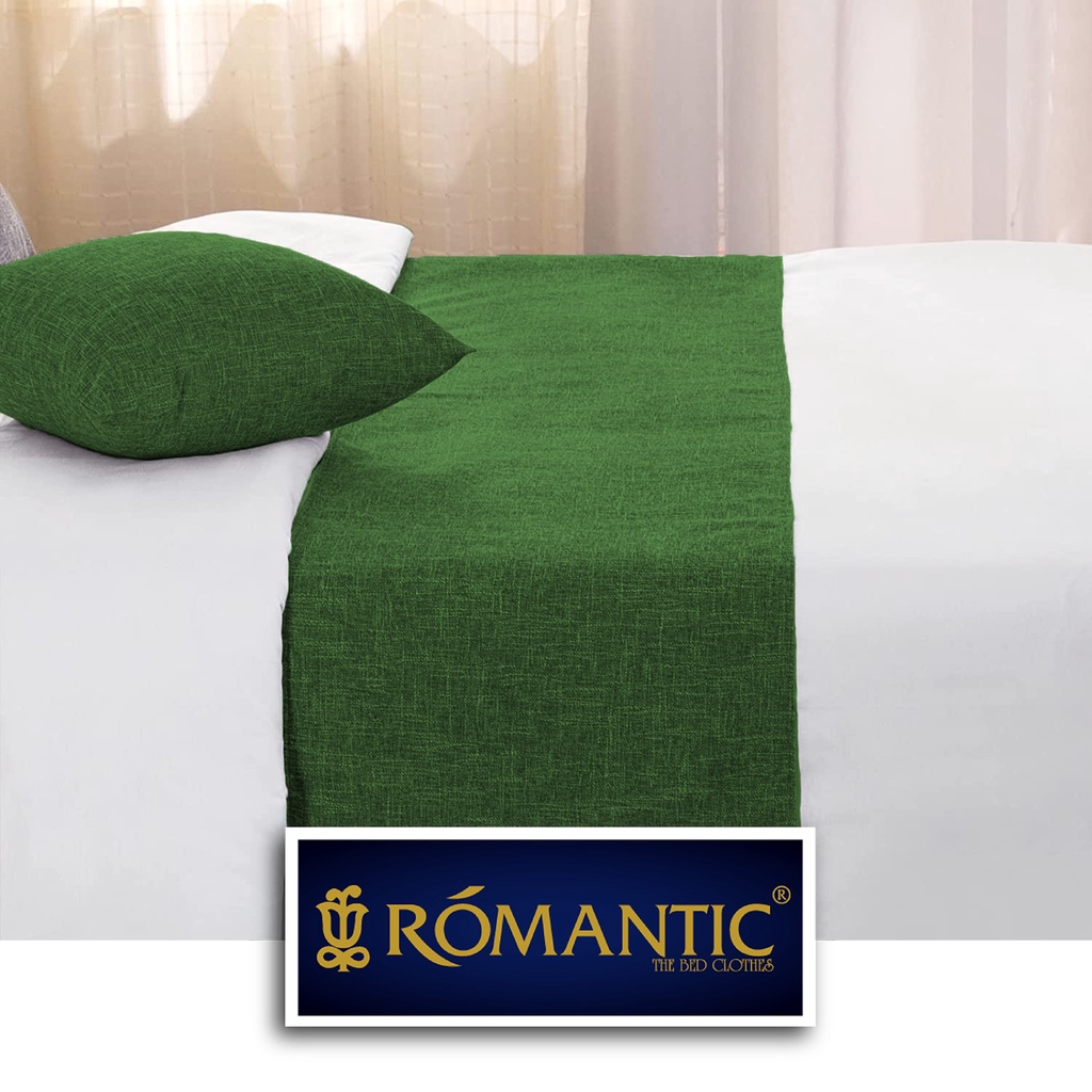 Bed Runner / Selendang kasur Dark Green by ROMANTIC standard Hotel minimalis