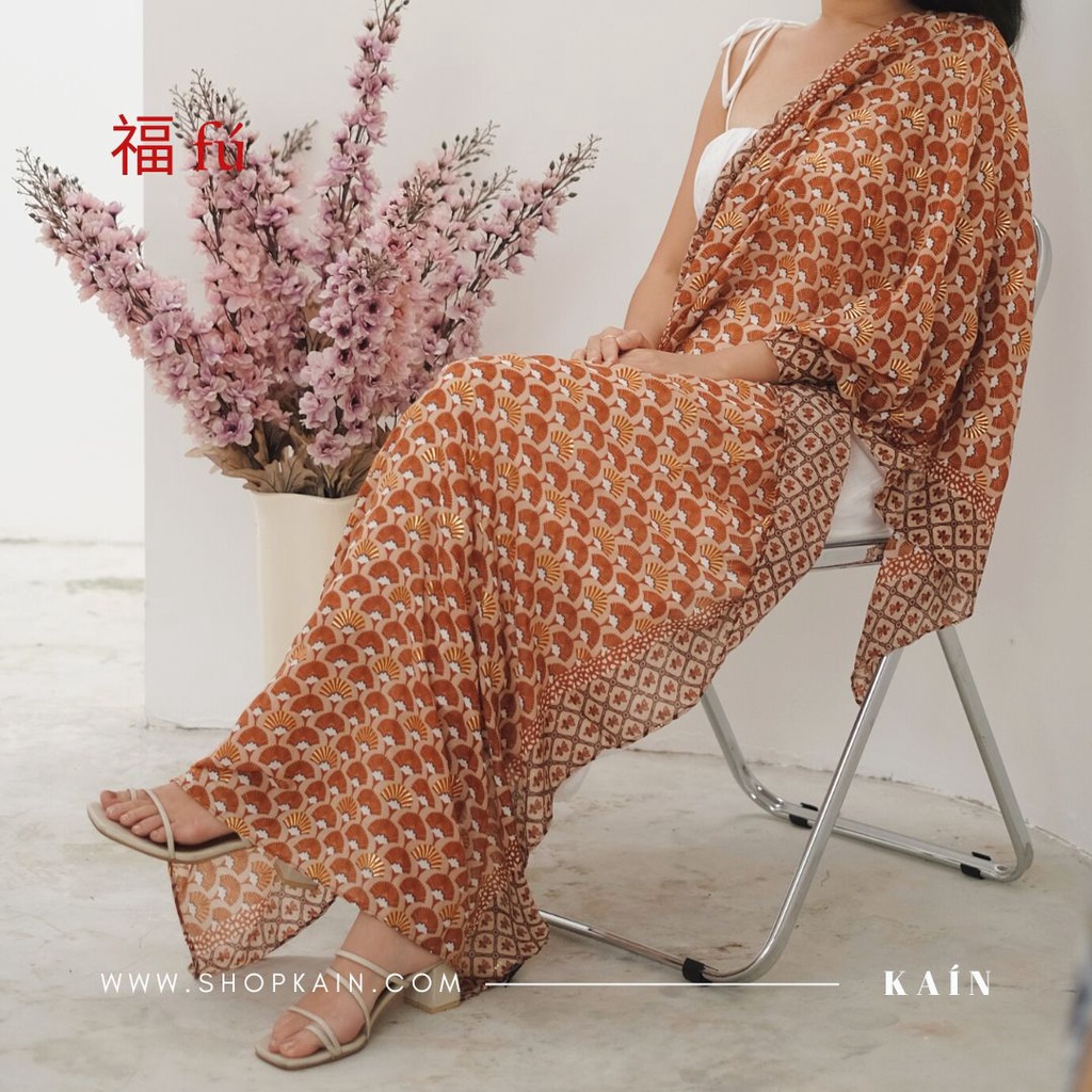 SHOPKAIN Shaan Shawl in Tangerine - 福 Fú Collection