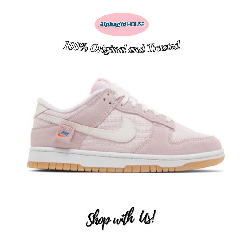 Nike Dunk Low SE Teddy Bear Pink Womens-100% Original Resmi