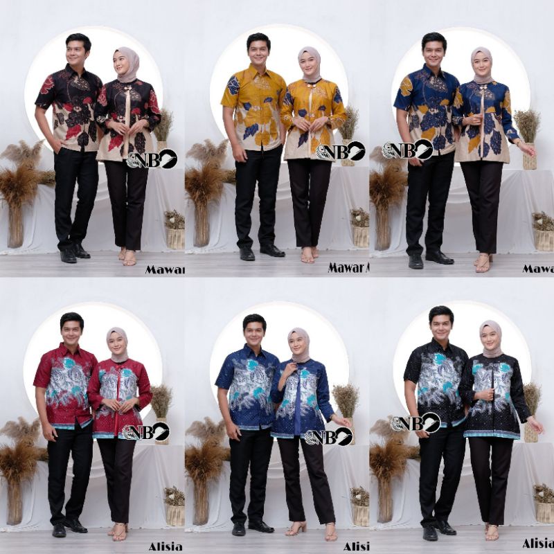 TUNIK BATIK WANITA SERAGAM BATIK DIANPUTRI LENGAN SERUT