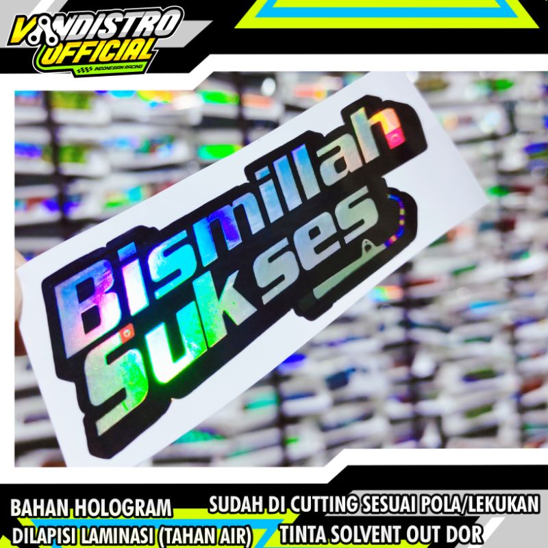 stiker bismillah sukses (promo bulan ini)