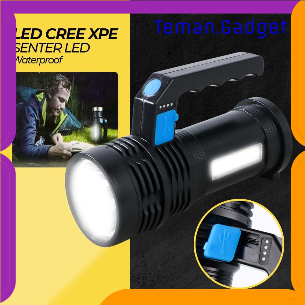 TG-SNT Pocketman Senter LED Flashlight Waterproof USB 3W  XPE + COB - SL05