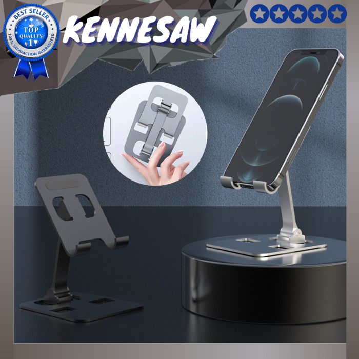 Tamo Phone Holder Meja Portable Stand Hp Lipat Universal Alumunium Folding