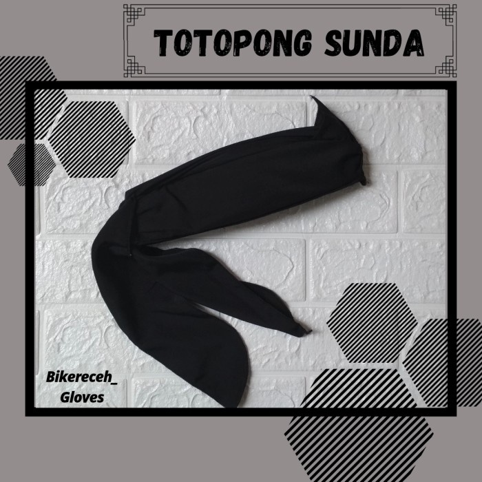 Iket Kepala Blangkon Tradisional Sunda Totopong Udeng Topi Adat Murah - Hitam, Allsize Anak