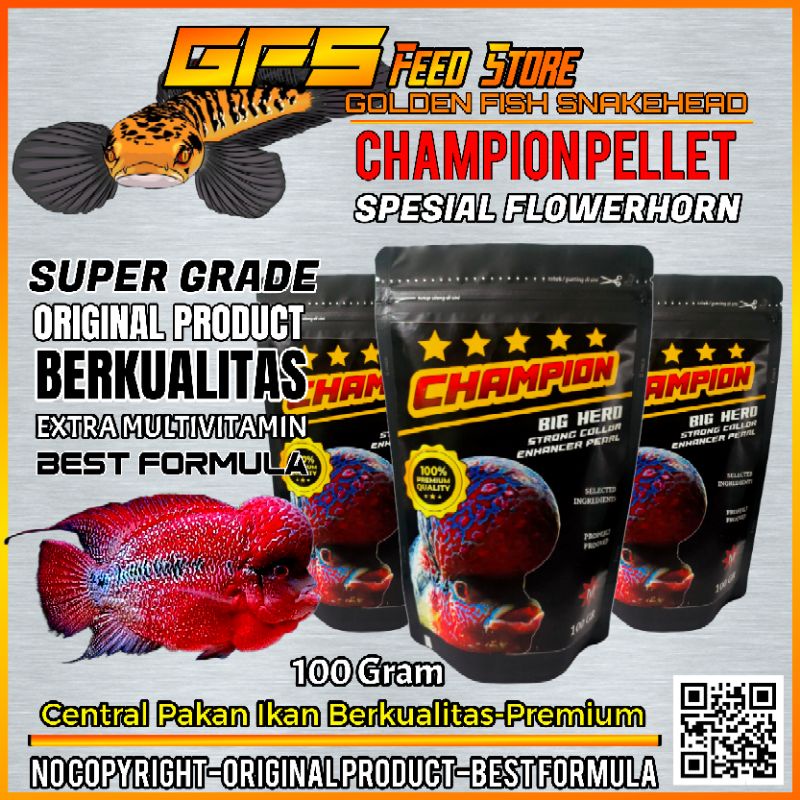 CHAMPION 100GR PAKAN LOUHAN KONTES