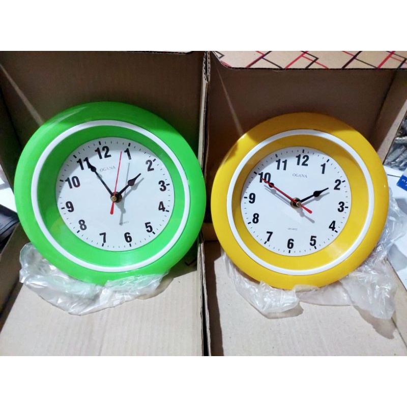 JAM OGANA Mini Diameter 22cm Bisa Dinding Dan Meja