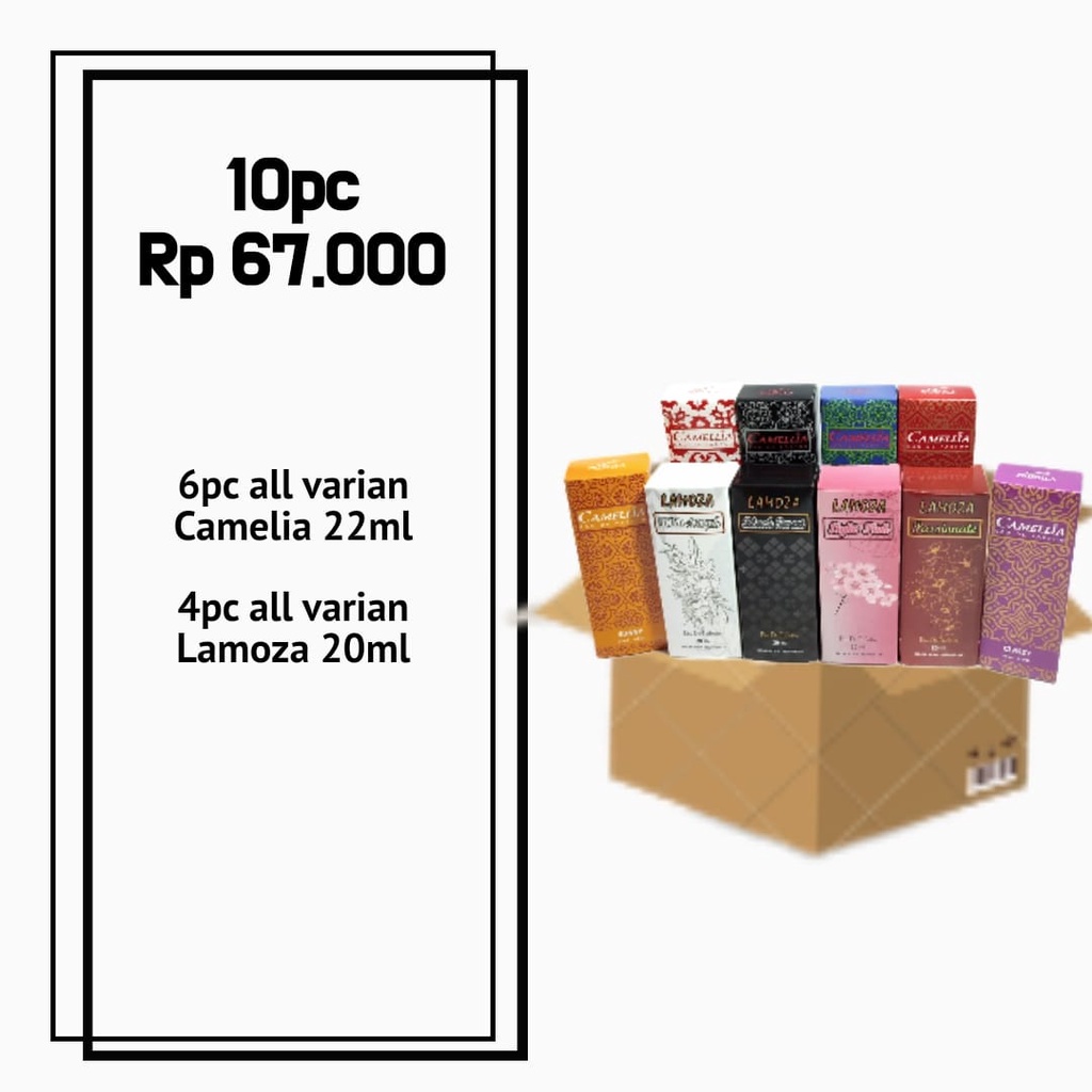 PAKET USAHA PARFUM TERMURAH DAN TERGOKIL 12 PCS DAN 10 PCS (VARIAN SESUAI FOTO YAH KAK)