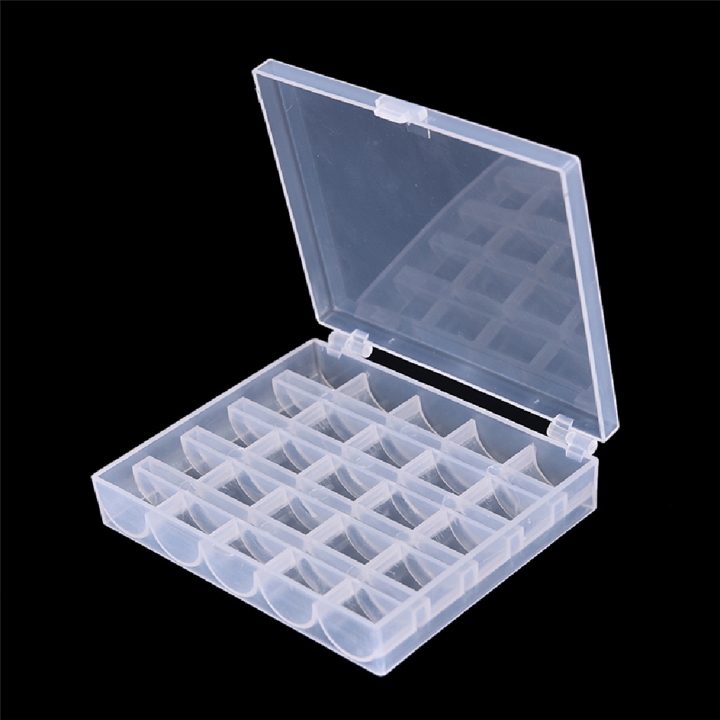[lalatag] 25cell Bobbins Spools Box Mesin Jahit Bobbin Case Organizer Penyimpanan [ID]