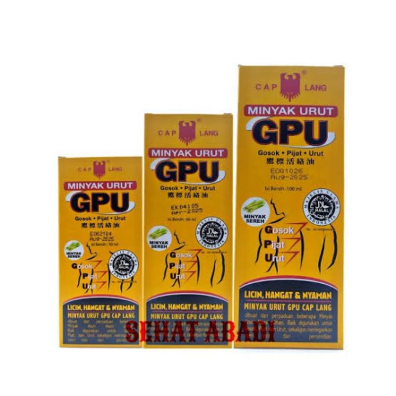 GPU Minyak Urut | Minyak Gosok