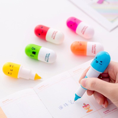 

Bolpoin Pen Lucu Souvenir Pen Mini Kapsul Vitamin Pena Lucu