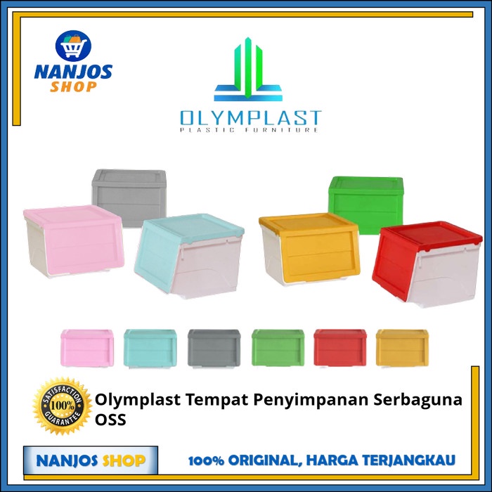 Olymplast Penyimpanan Plastik Container Box Kotak Rak Plastik Oss