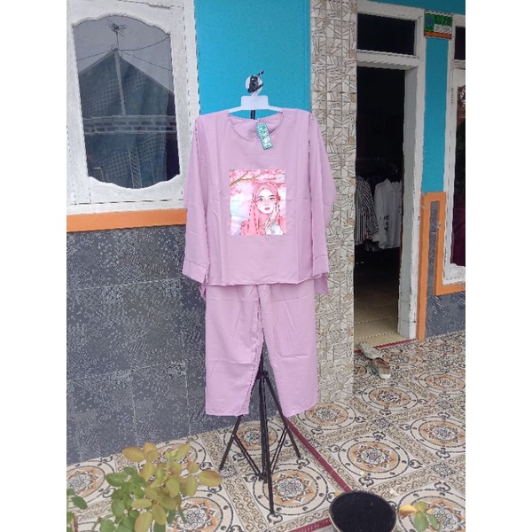 Setelan Slebew/Set Slebew Dewasa/set Katun