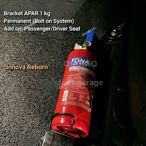 Bracket Dudukan APAR di Kaki Jok Mobil Kijang Innova Reborn