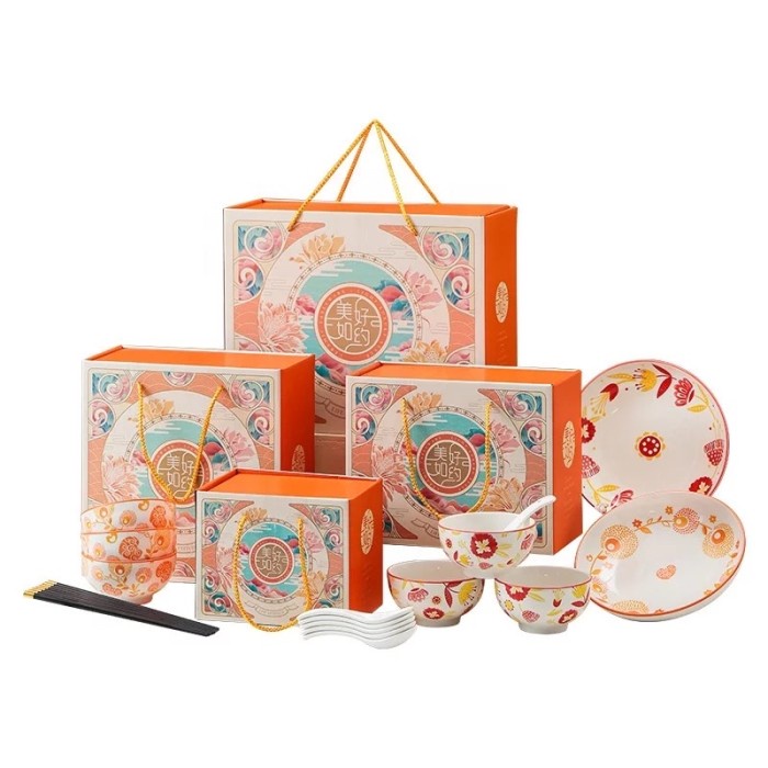 

✨READY✨ -Ceramic gift set with beautiful box hampers wedding gift - C- 1.1.23