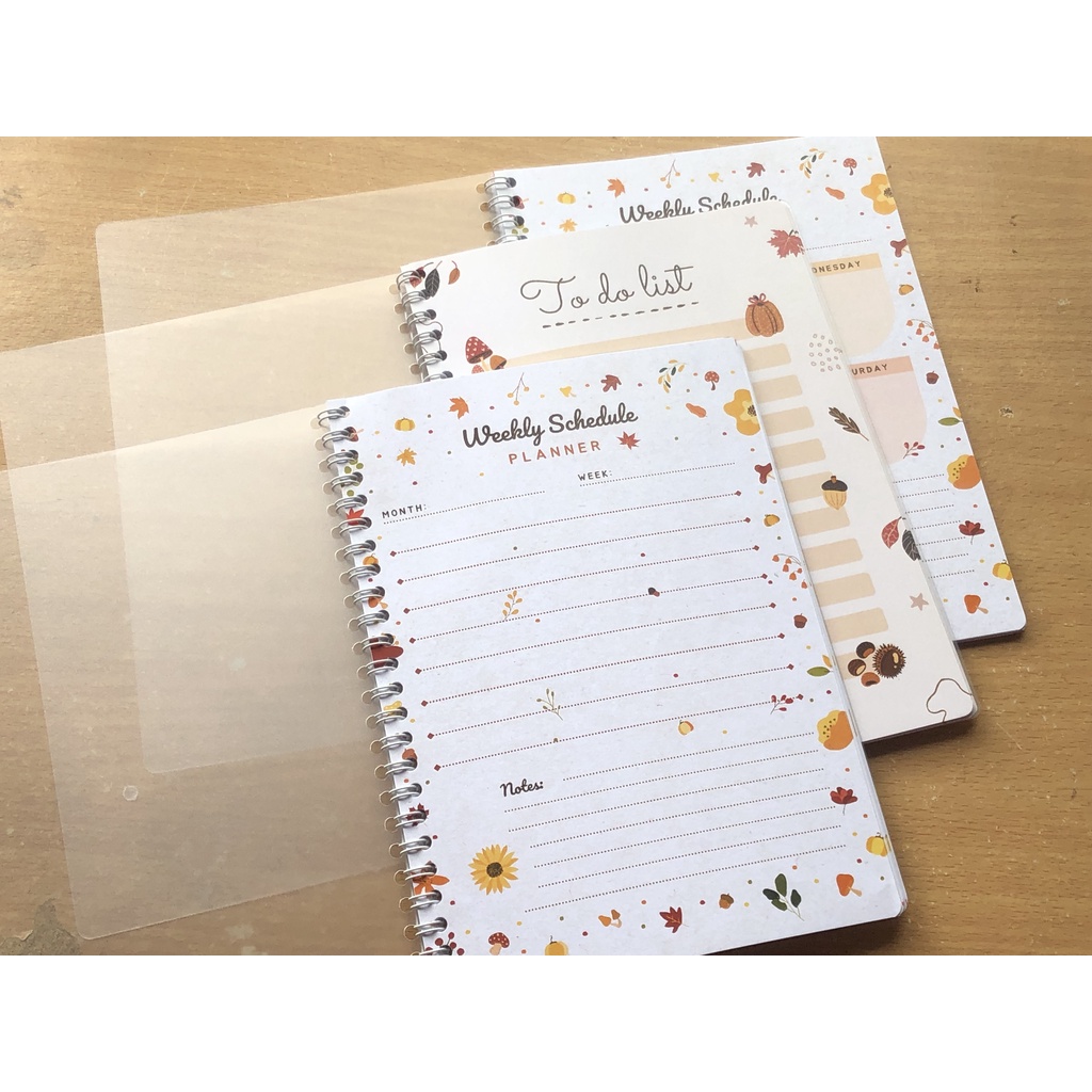 Notepad / Isi binder Autumn Planner Musim Gugur Aesthetic isi 30