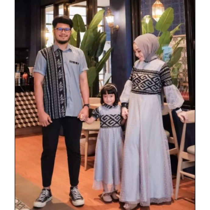 Gamis RaRa Tenun Tile ToToL Couple Tenun