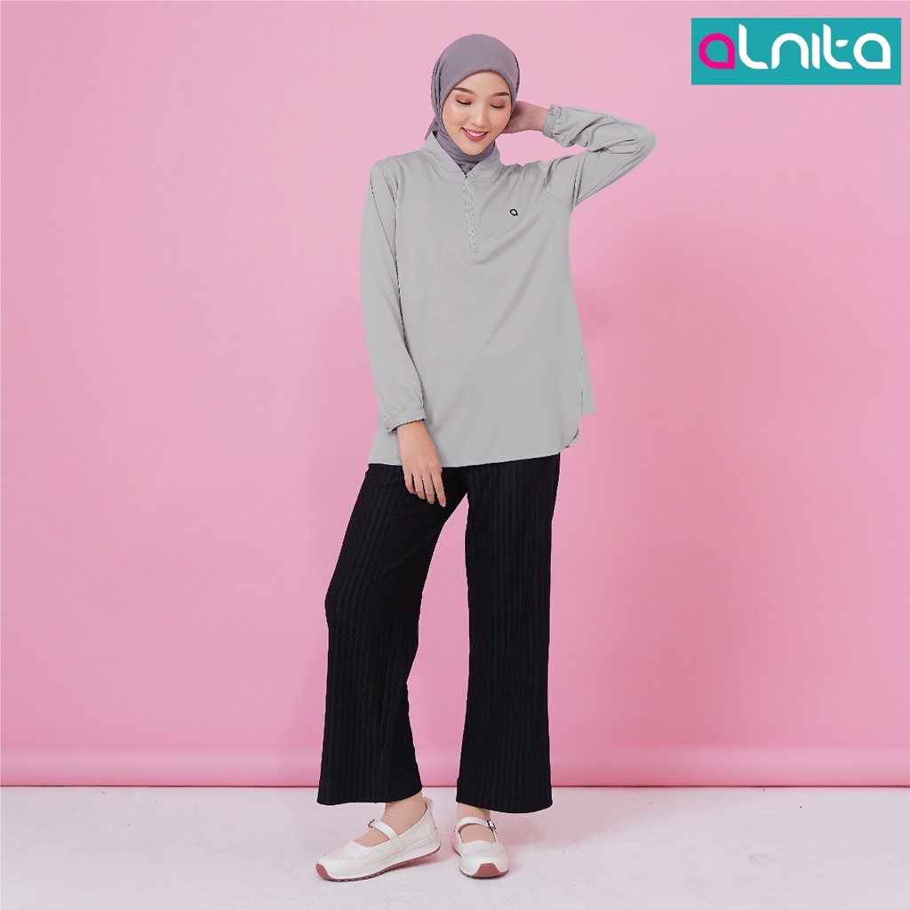 Alnita Takara Atasan Bahan Paragon Atasan Trendi Fashion Wanita by Alnita Bisa COD