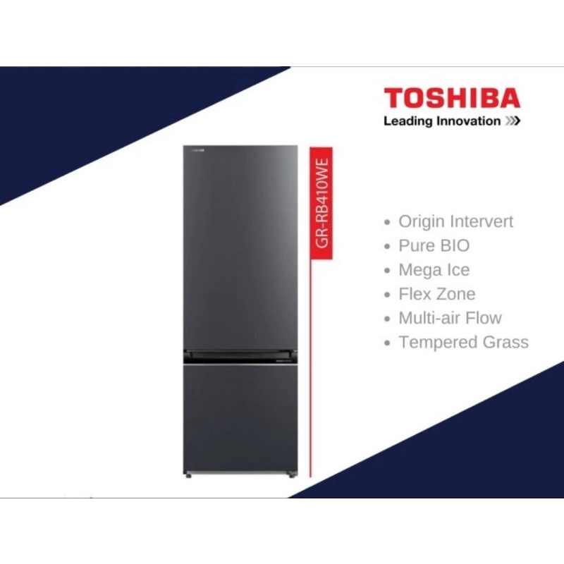 Toshiba Kulkas 2 Pintu GR-RB410WE-PMF