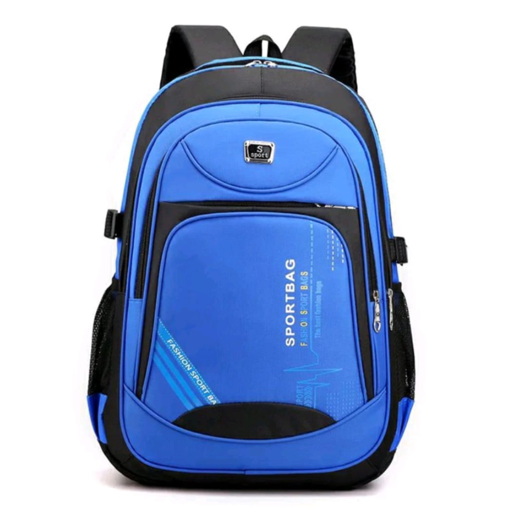 tas sekoolah anak smp sma dan sd jumbo - tas polosport anak ( bonus jam led )