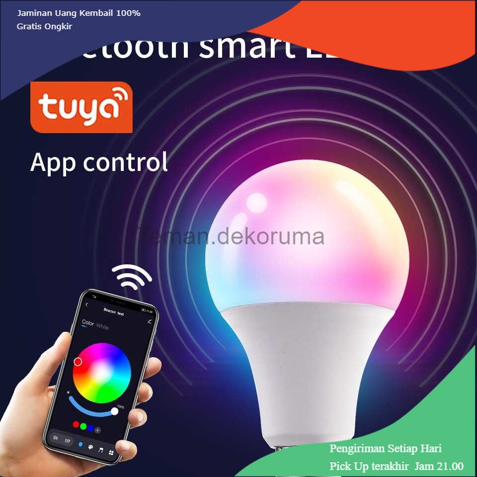 TD - LMP TUYA Lampu Bohlam RGB Smart Bulb Bluetooth Control E27 10 W - TY-10W