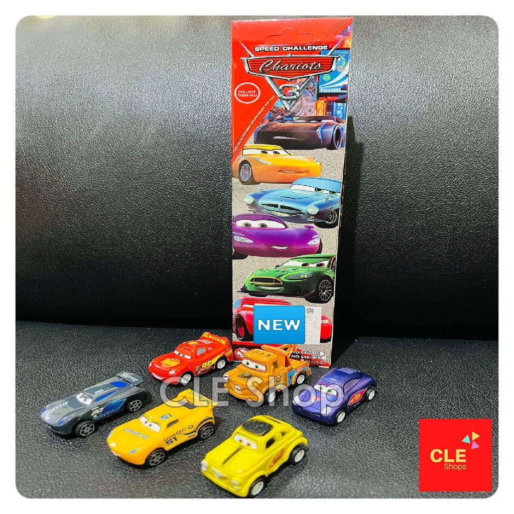 MAINAN MOBIL MOBILAN  CARS CARS MCQUEEN ISI 6PCS