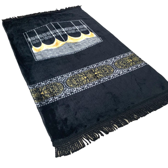 Sajadah Sajadah Turki Bahan Halus Ukuran 50 x 100 Cm - Kabah(Y1G8) Sajadah Turky Sajadah Turki Tebal