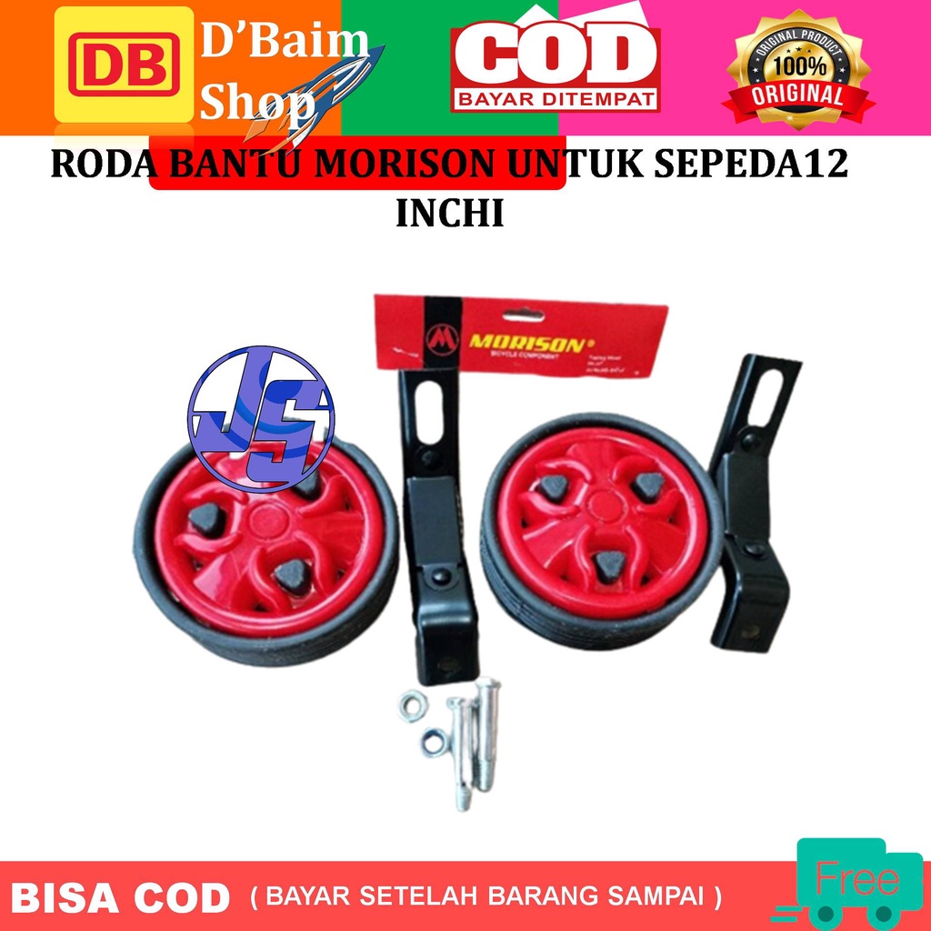 Roda samping Morison Untuk sepeda anak 12 inch Super Murah