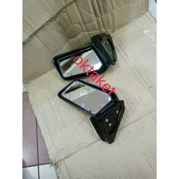 spion Red Zone mobil universal Hitam &amp; chrome