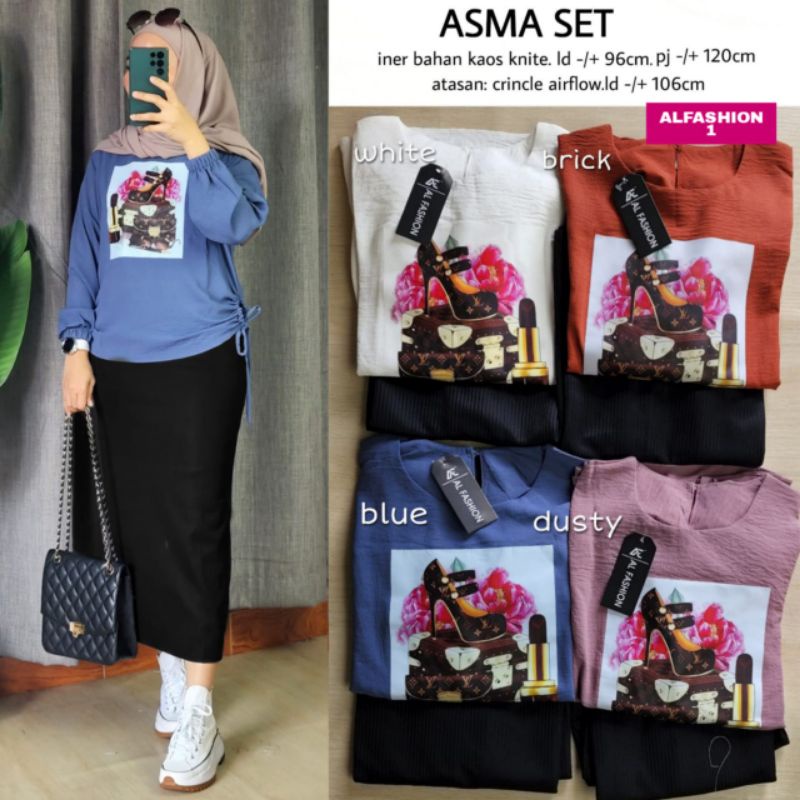 ASMA SET SETELAN ROK BAJU ALFASHION