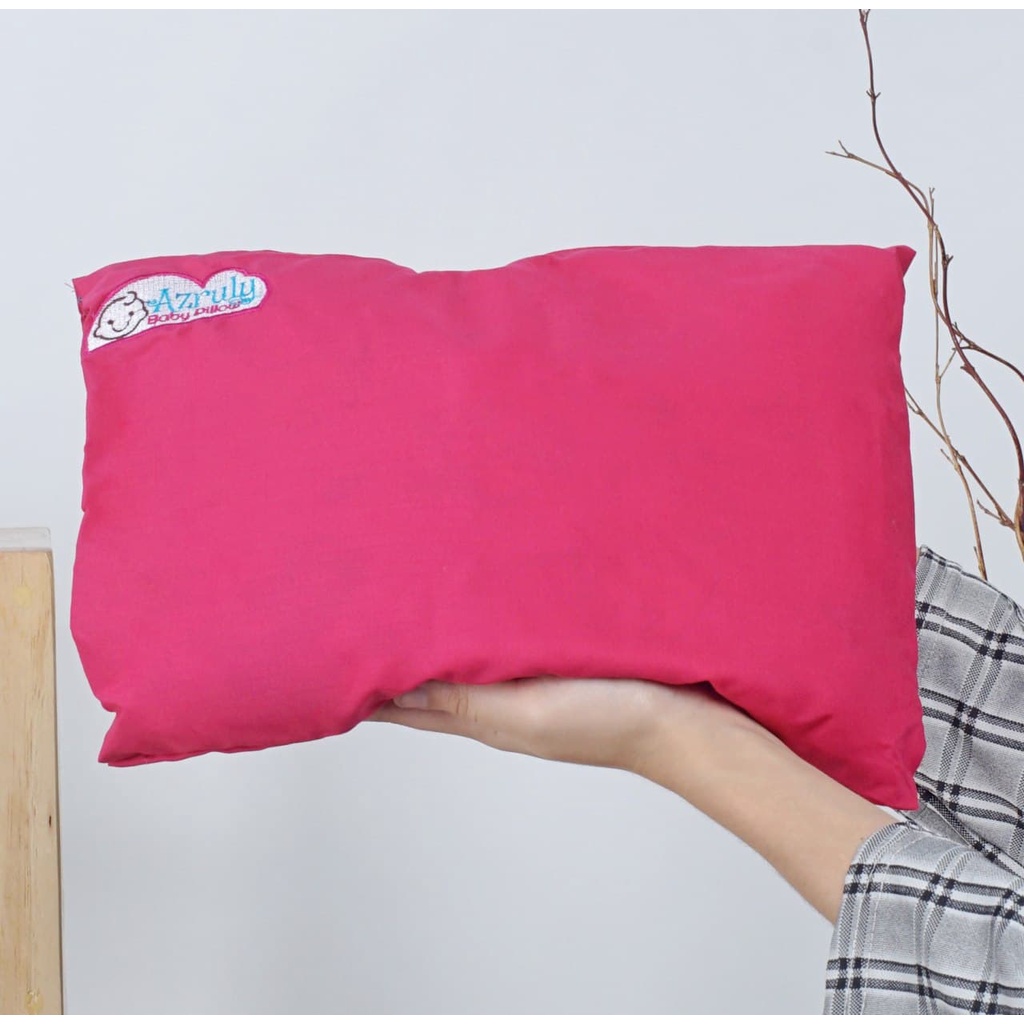 Bantal Anti Peyang Original Dilengkapi ID CARD &amp; Free Konsultasi | Azruly Baby Pillow Warna Pink Opsimom