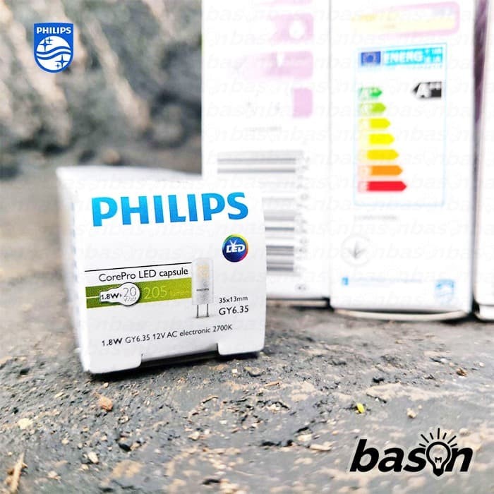 PHILIPS CorePro LEDcapsuleLV 1.8W GY6.35 827 - setara dengan 20W