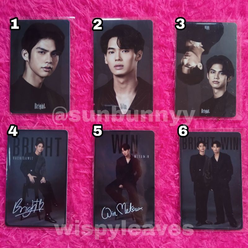 GMMTV SIGNATURE SERIES EXCLUSIVE PHOTOCARD《BRIGHTWIN》‼️BACA DESKRIPSI‼️