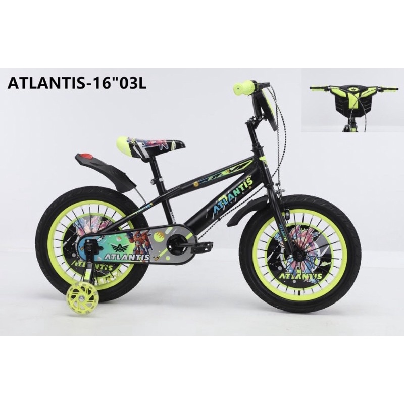 Sepeda Anak Cowok Bmx Atlantis Ukuran 12 , 16 dan 18 Inch Ban Besar Jumbo 3.0