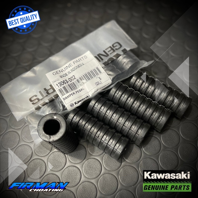 DAMPER PEDAL KARET SELAHAN NINJA R RR SS ORIGINAL KAWASAKI (1pcs) 13063-002