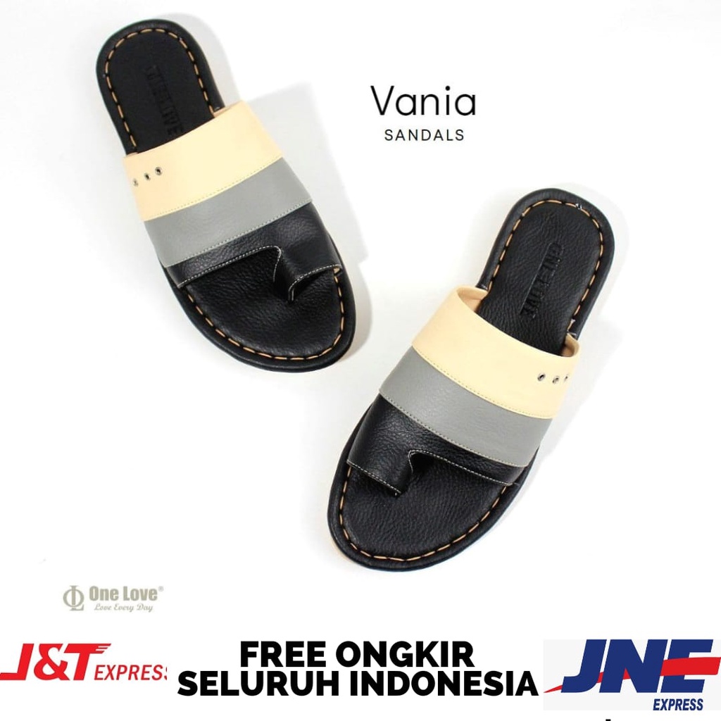 Sandal Wanita Nonslip One Love Sendal Selop Cewek Terbaru Masa Kini Anti Licin