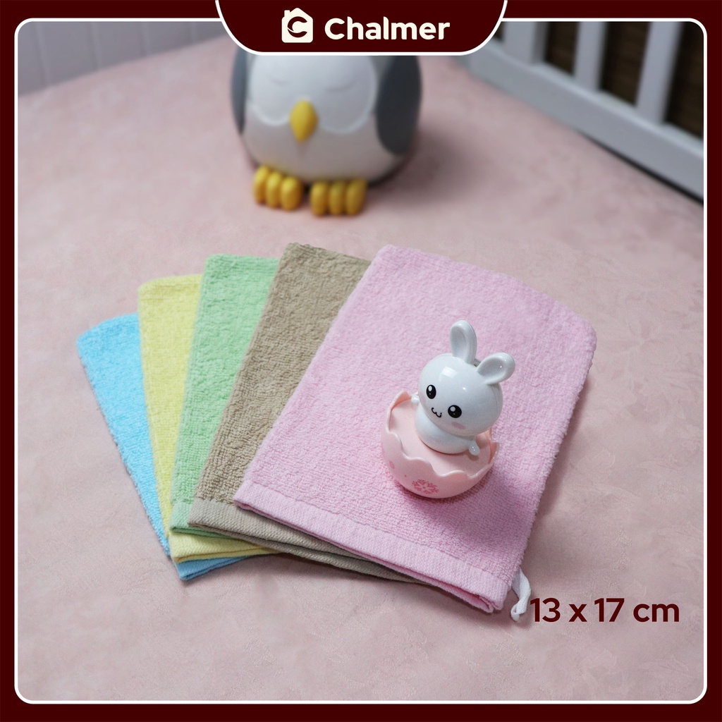 Wash lap Handuk Serba Guna Chalmer 13 x 17 cm Wash lap Bayi Katun Lembut