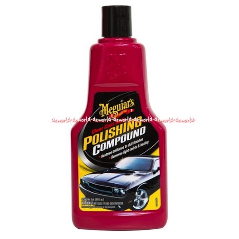 Meguiar's Polishing Compound 473ml Menghilangkan Goresan Halus atau Melingkar Pada Cat Mobil Meguaiars Clear Great Compounds Car