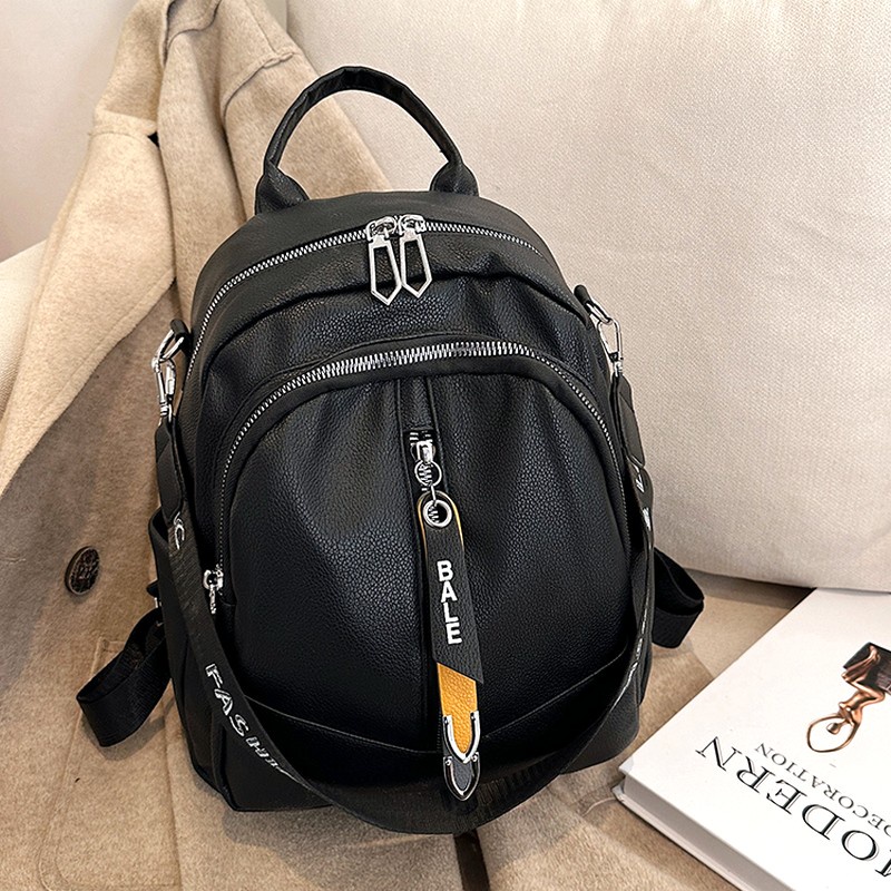 Tas Ransel Wanita Kulit Leather Korea