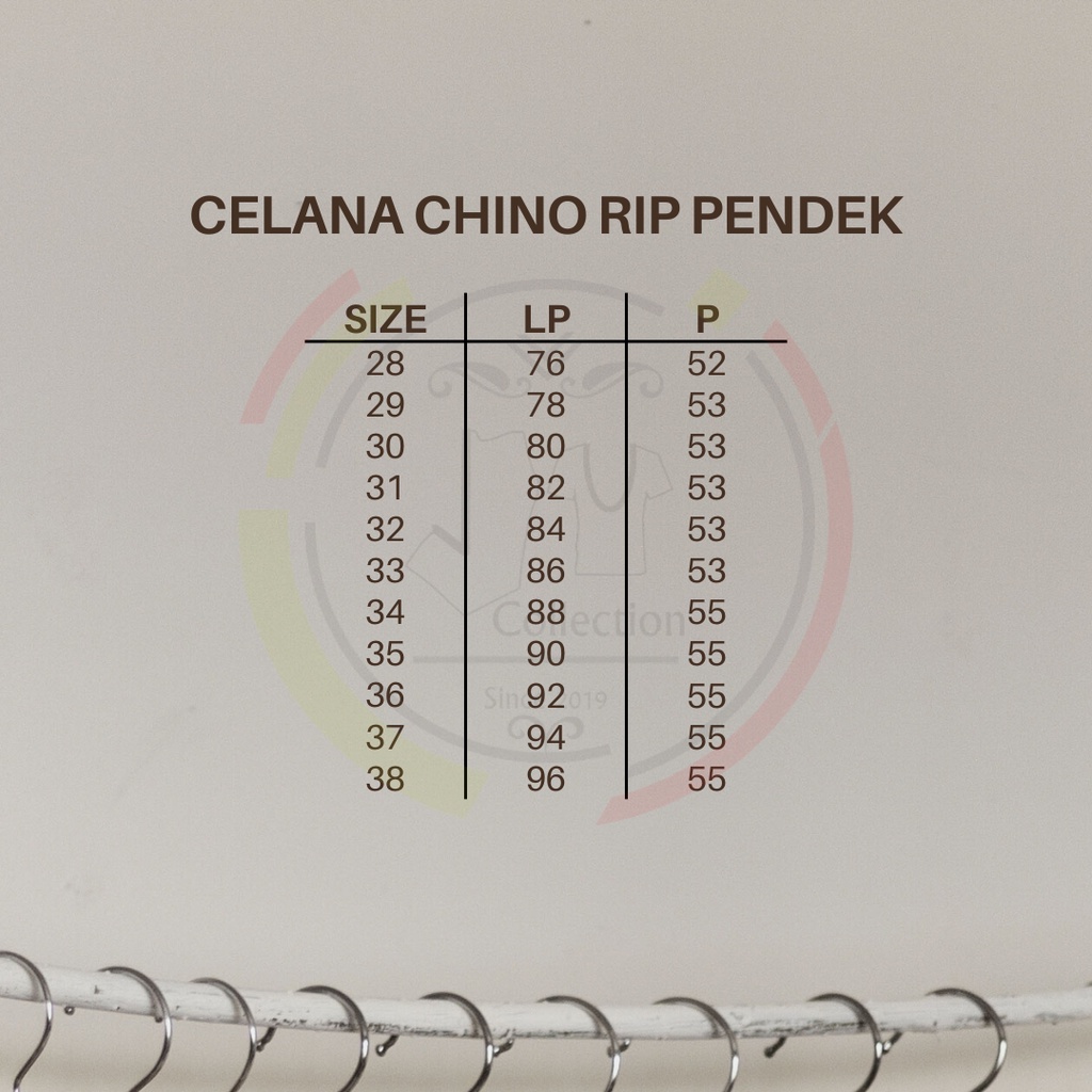 Celana Pendek Rip Kotak Celana Kolor Chino Pendek Pria 28 Sampai 38