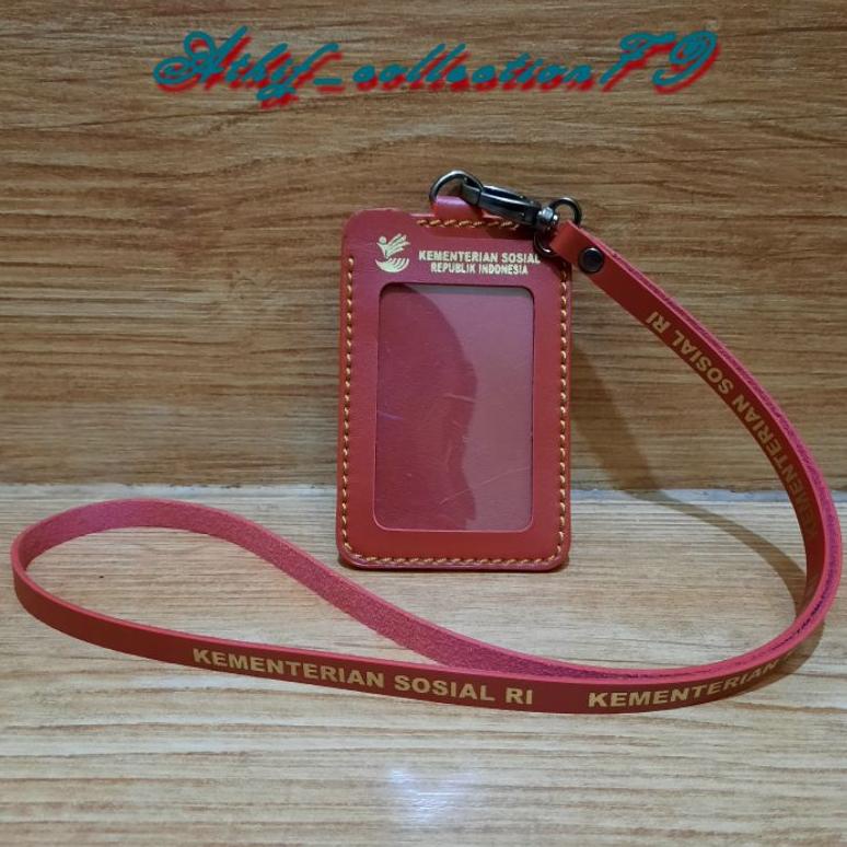 

Hot Sale Tempat Id Card Kemensos Kulit Holder Id Card Kulit Kementerian Sosial Kalung ,.