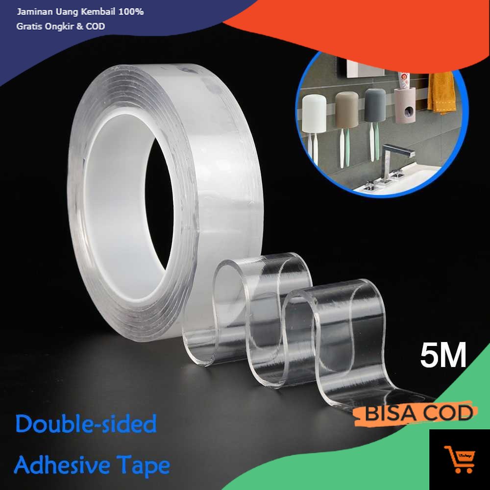 

SzGlue Double Tape Perekat | No Trace Washable Sticker | Material Nano PU Gel | Ukuran: - 500 x 3 cm - 300 x 3 cm - 100 x 3 cm Ketebalan: 2 mm