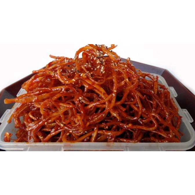 OJINGEOCHAE MUCHIM 100G / KIMCHI CUMI KERING / BANCHAN SIDEDISH KOREA