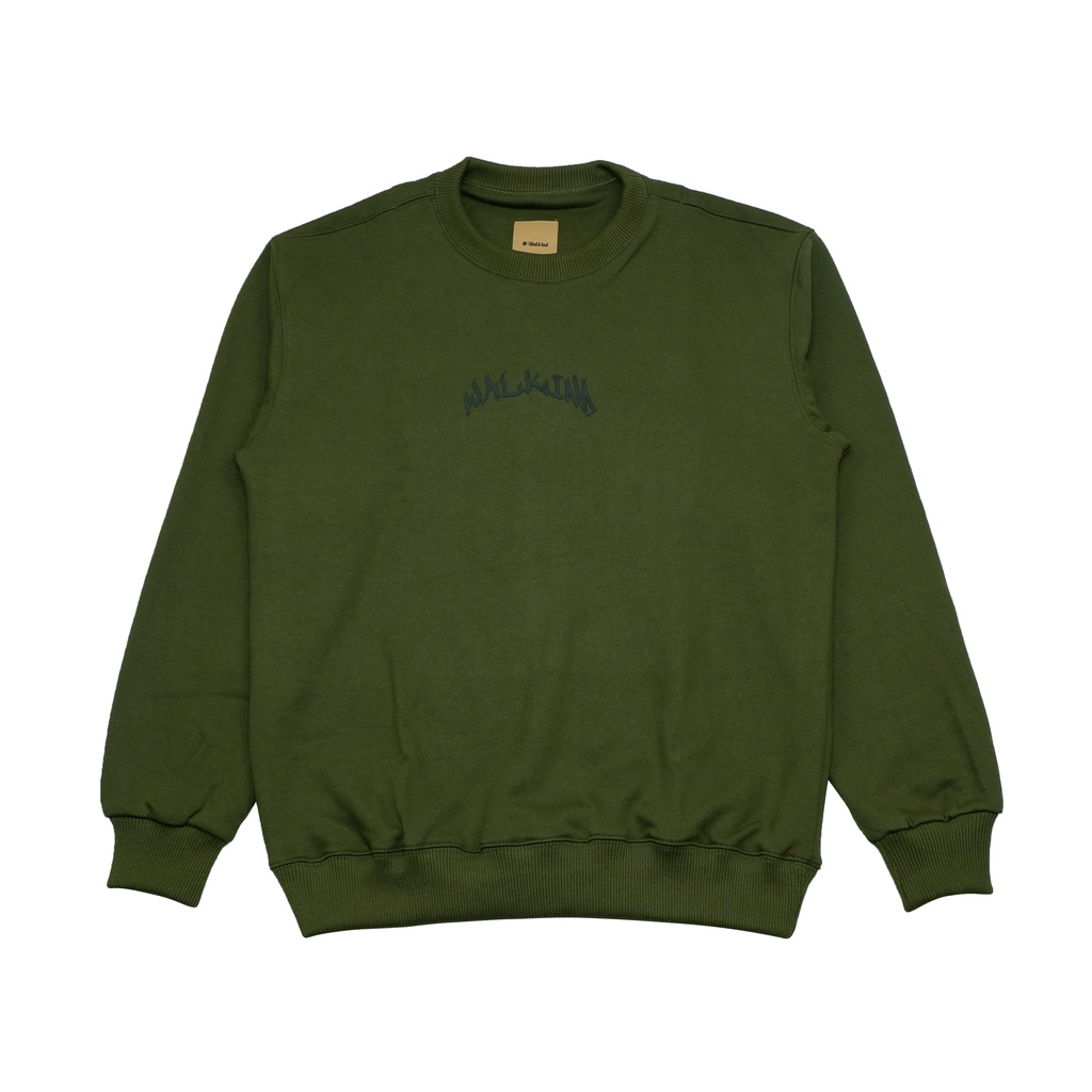 Walkind Sweater Crewneck Army WJK0264