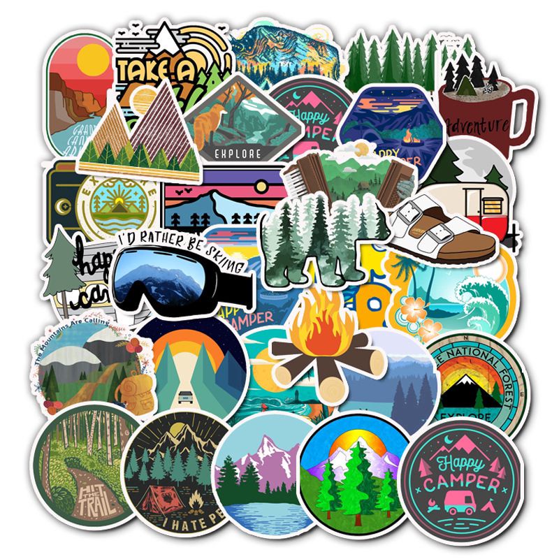 

Sticker Pack Outdoor Camping Travel Hiking