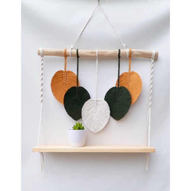 Rak Gantung Macrame / Dekorasi Macrame / Hiasan dinding Macrame
