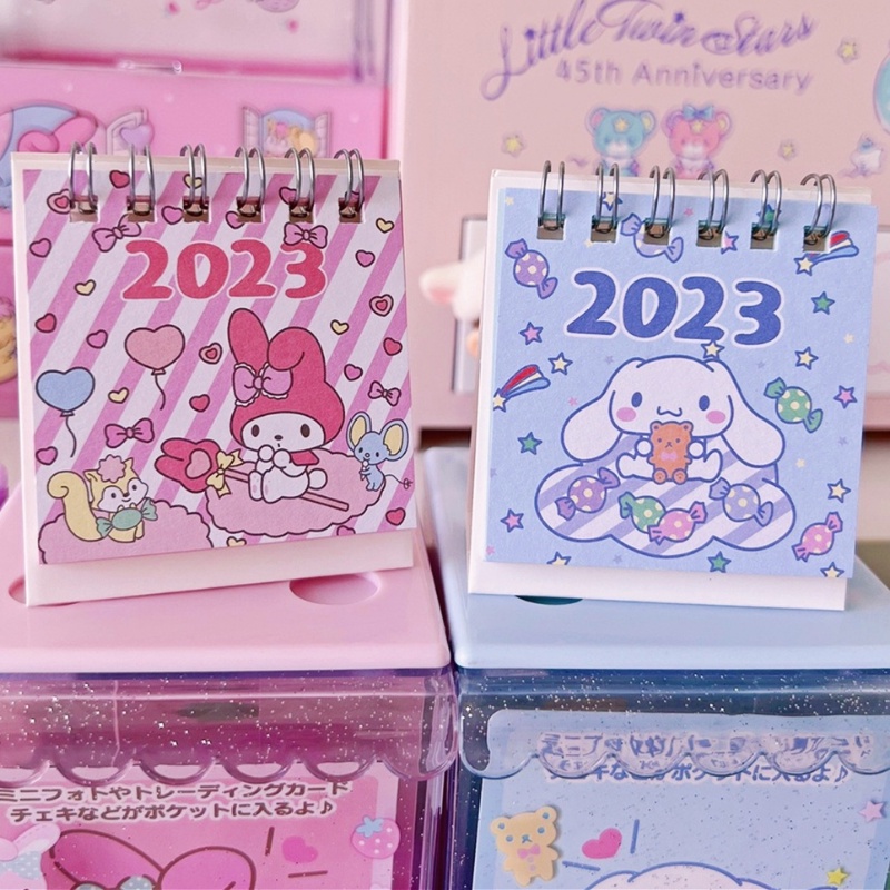 2023kalender Tahun Baru Kartun Lucu Kalender Meja Kreatif Sederhana Jam Dalam Kalender Compact And Comfortable Plan Book