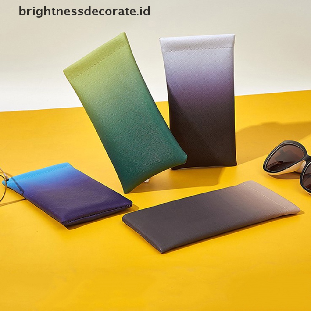 [Birth] Tas Kacamata Hitam Modis Baru PVC Case Kantong Dompet Ponsel Storege Case Kacamata Portabel Storege Case Dengan Kain [ID]